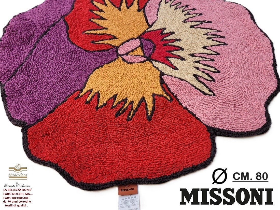 Tappeto Missoni 100% Cotton Diameter Cms. 80 double face