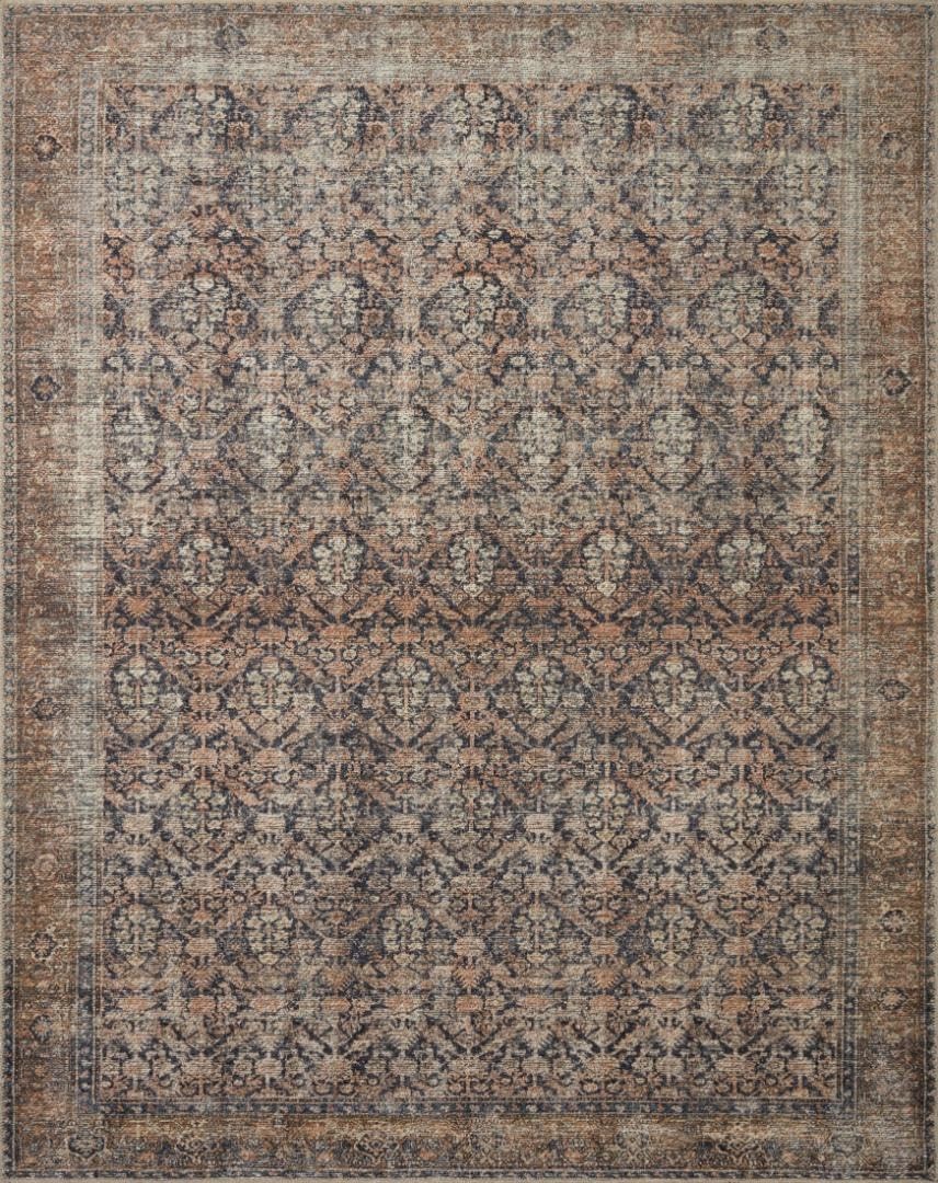 Billie Collection 96X76 Salmon Area Rug Vintage Design For Living Room And More
