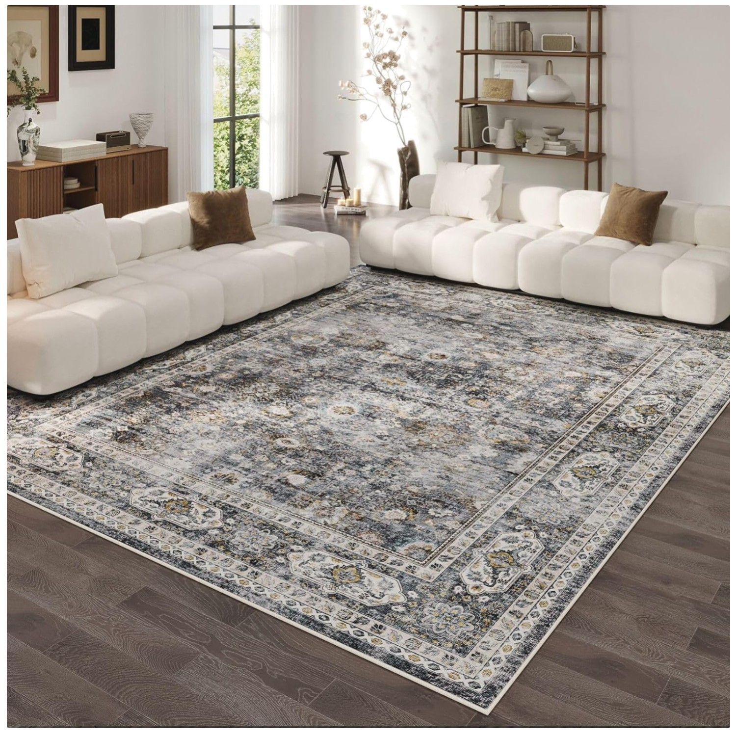 Large Living Room Area Rug – Soft & Non-Shedding
