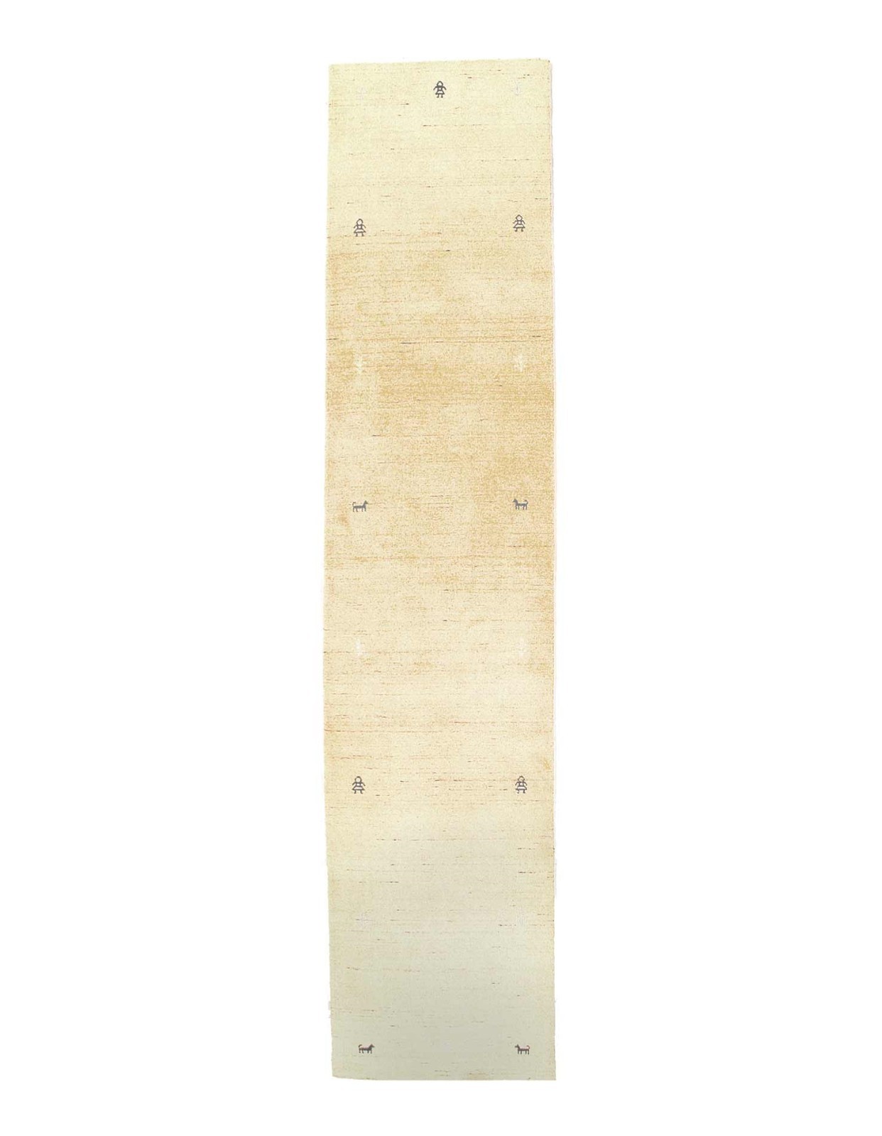 Ivory Color Fine Hand Knotted Wool Runner Rug 2’7” X 12’2”