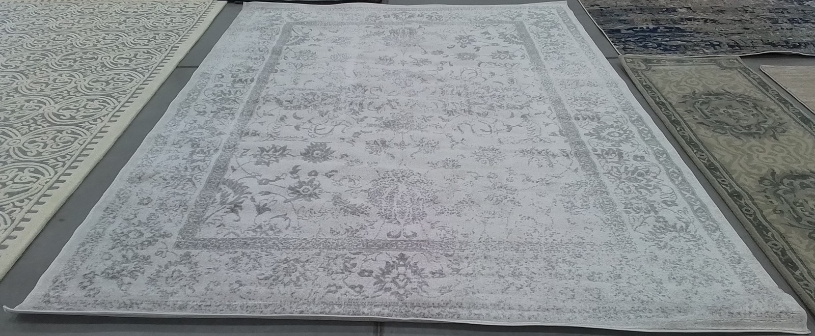 IVORY / SILVER 9′-0″ x 12′-0″ Back Stain Rug, Reduced Price 1172794778 ADR109C-9