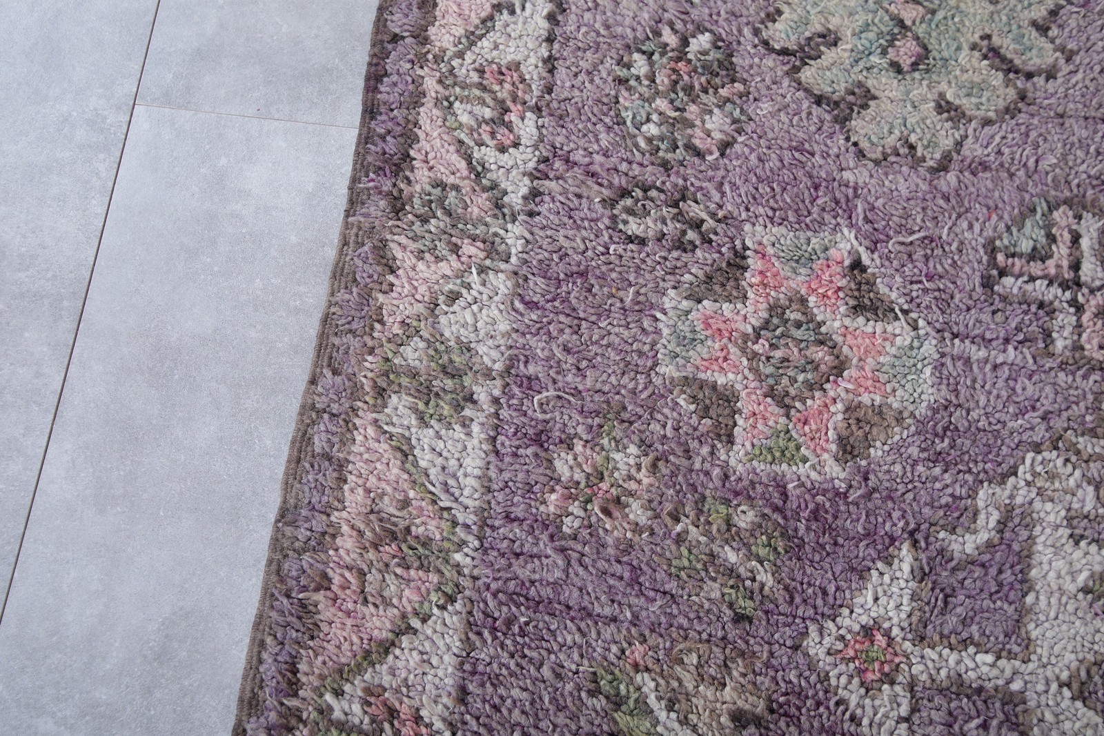 Boujaad Moroccan Rug – 6.5 x 11.2 ft | Soft Lavender Elegance