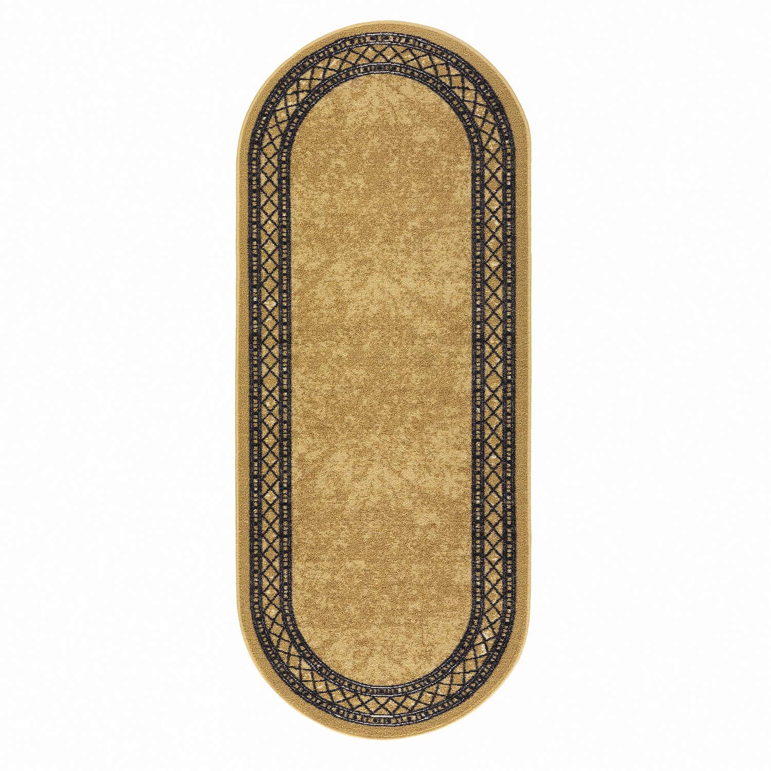 Antep Rugs Alfombras Modern Bordered 2×5 Non-Skid (Non-Slip) Low Profile Pile
