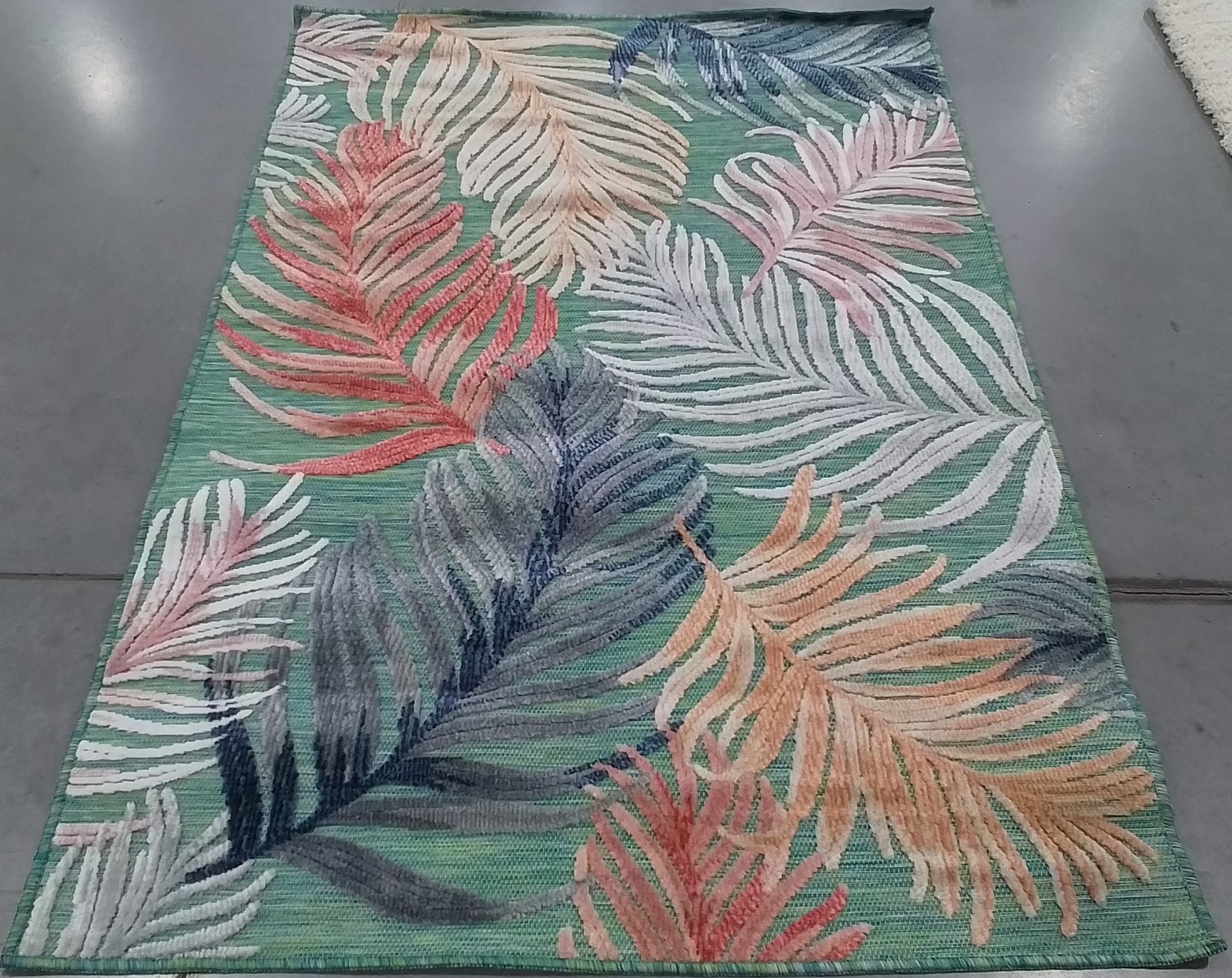 GREEN / RUST 4′-0″ x 6′-0″ Back Stain Rug, Reduced Price 1172800528 CBN445Y-4