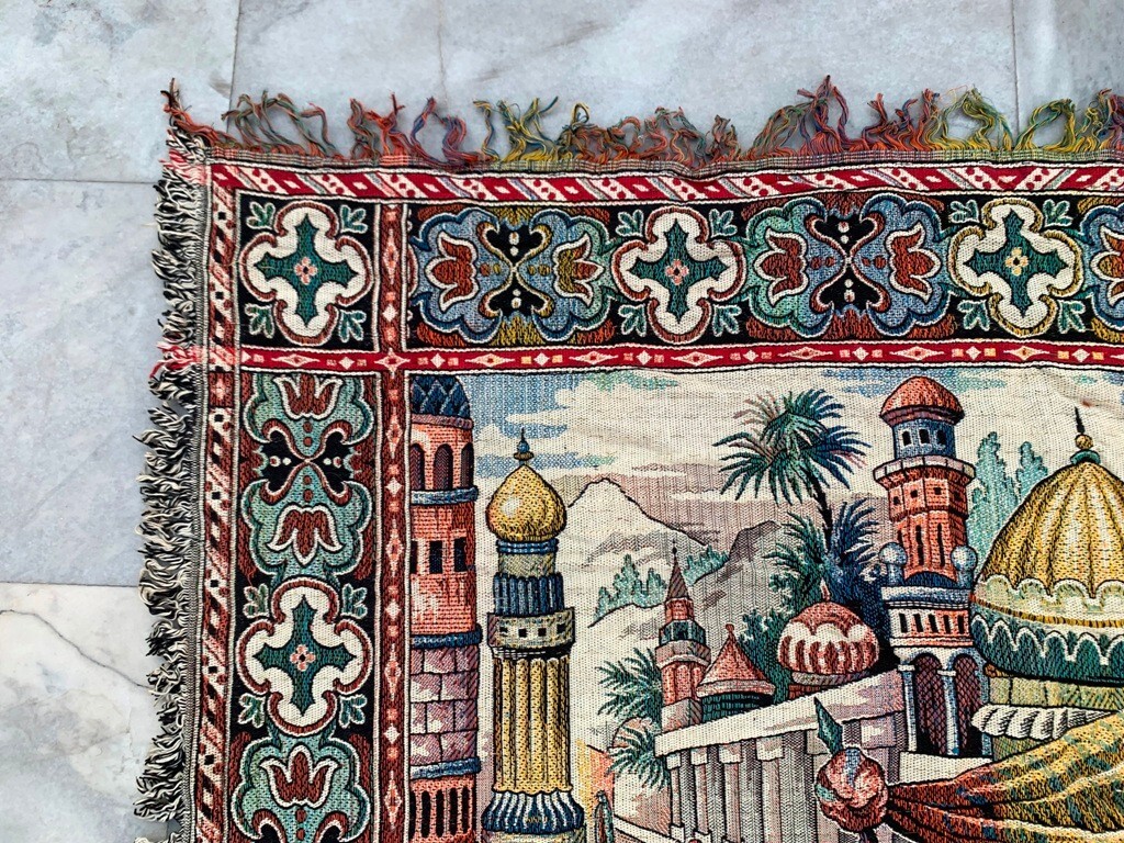 Vintage Tapestry,Pictorial French Tapestry Stunning Tapestry Home Decor 4×4 ft