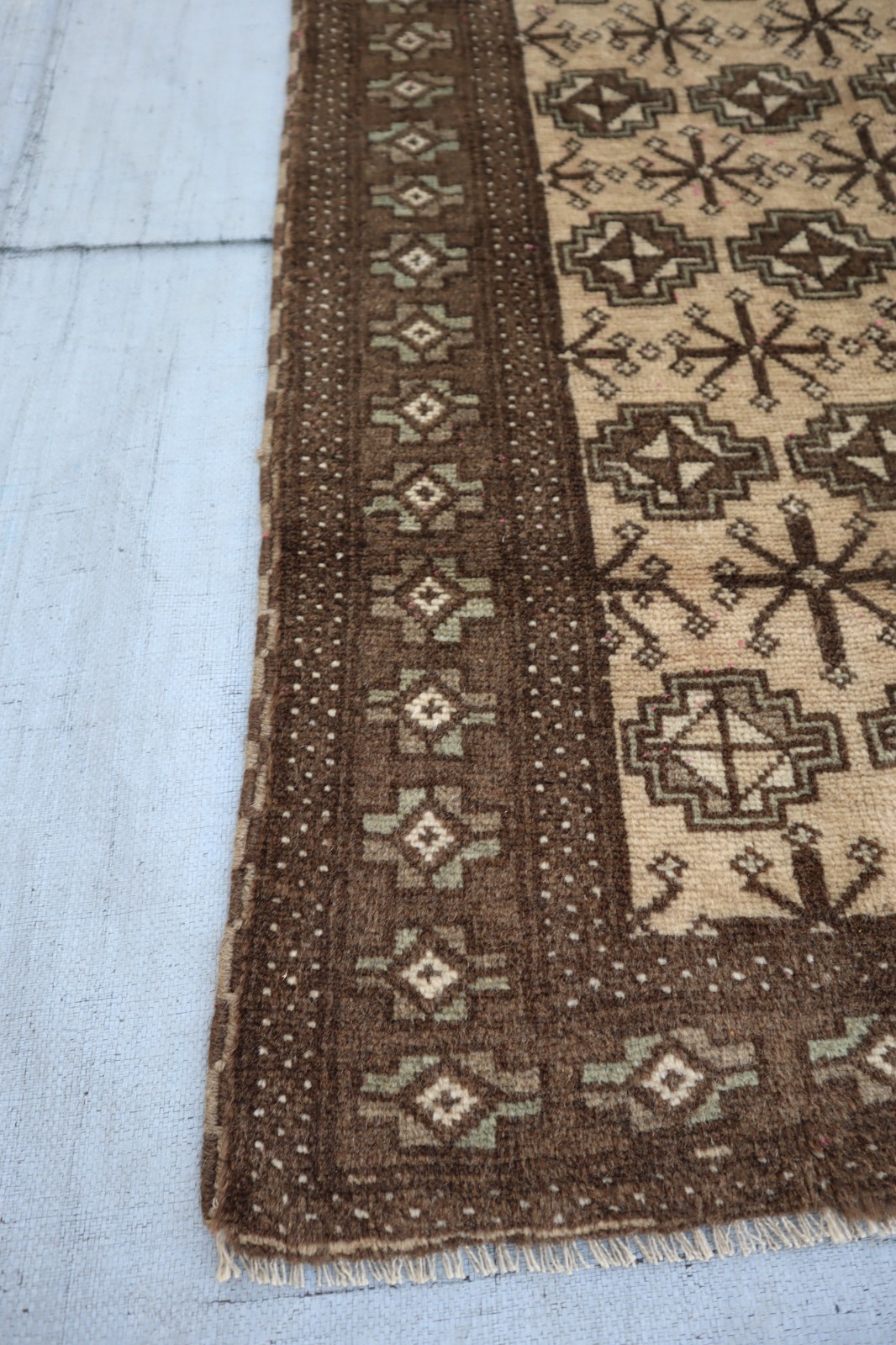 2’8×5’0 ft Beige Handmade Muted Neutral Rug/ Oriental Rug/ Vintage Entryway Rug