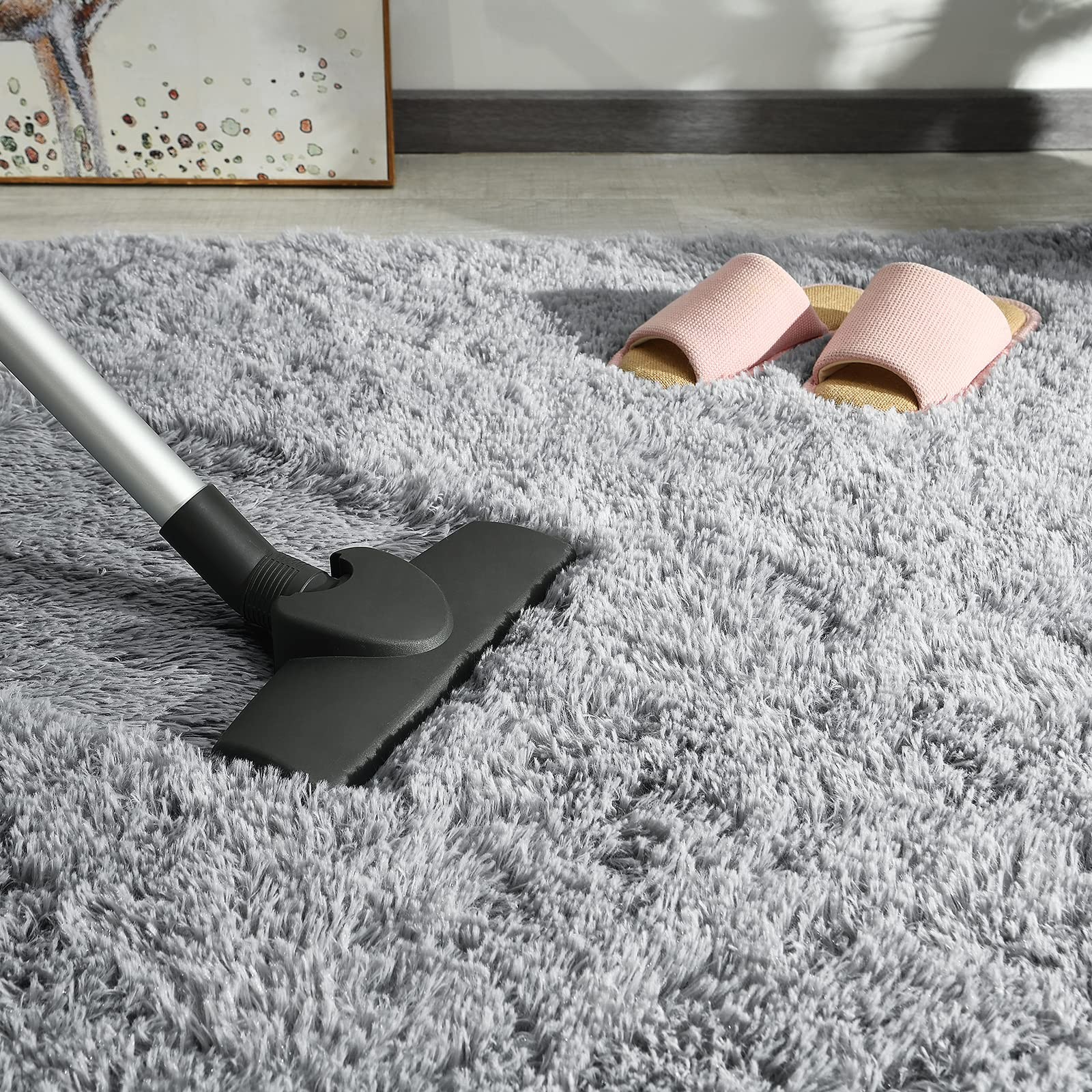 Soft Fluffy Bedroom Rugs, 5 x 8 Feet Indoor Shaggy Plush Area Rug for Boys Gi…