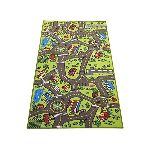 Kids Carpet Playmat Rug City Life Great for Playing with Cars & Toys – Play L…