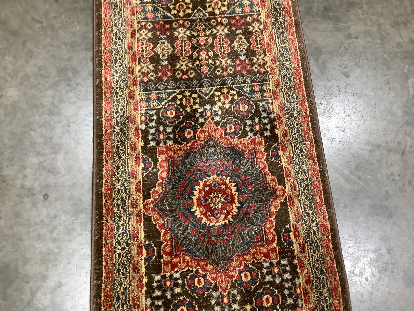 NAVY / RED 2′-2″ x 14′-0″ Flaw in Rug, Reduced Price 1172680064 MAH620C-214