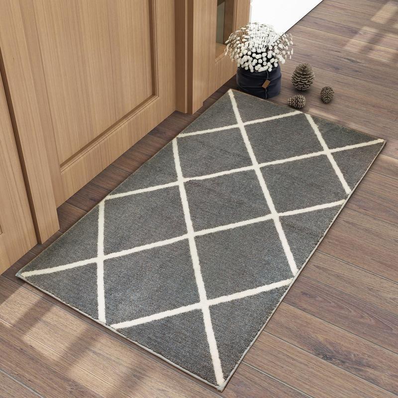 Plush Indoor Accent Rug Machine Washable Non-Slip Backing Soft Feel 30×45 New