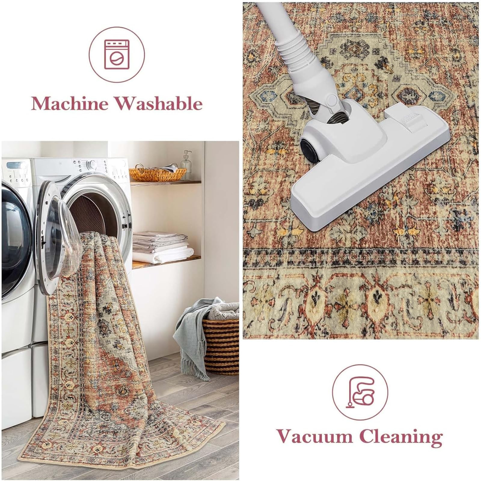 Oriental 2×3 Washable Rugs for Entryway, Soft Door Mat Indoor Entrance Small …