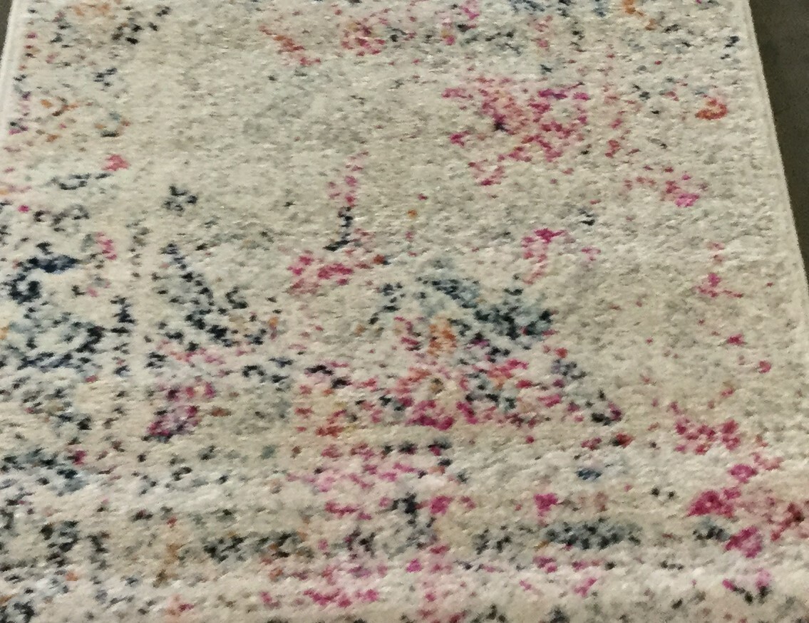 IVORY / DARK BLUE 2′ X 9′ Stained Rug, Reduce price 1172656532 TUL264D-29