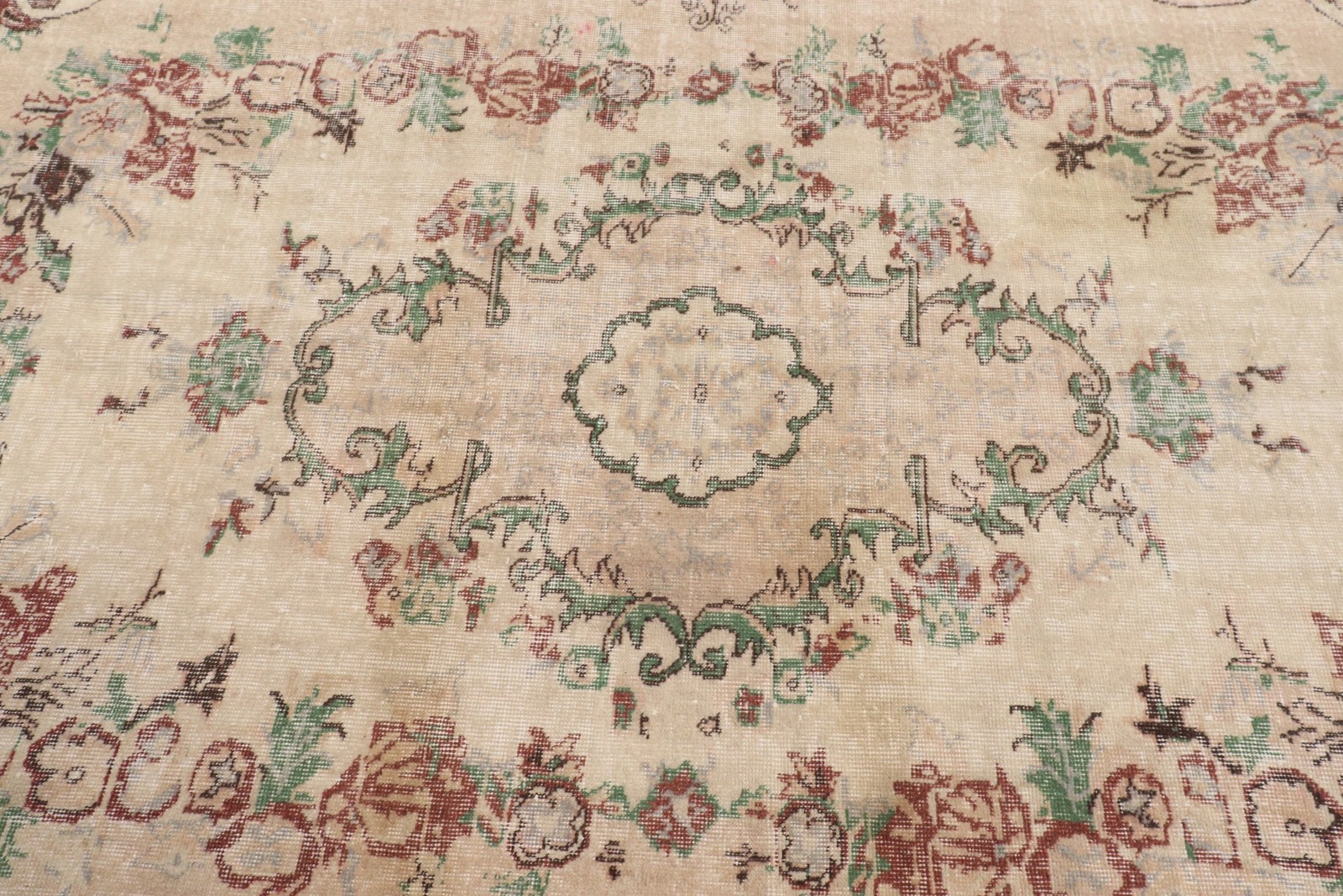 5,4×8,9 ft Large Turkish Vintage Rug, Brown Oriental Wool Rug