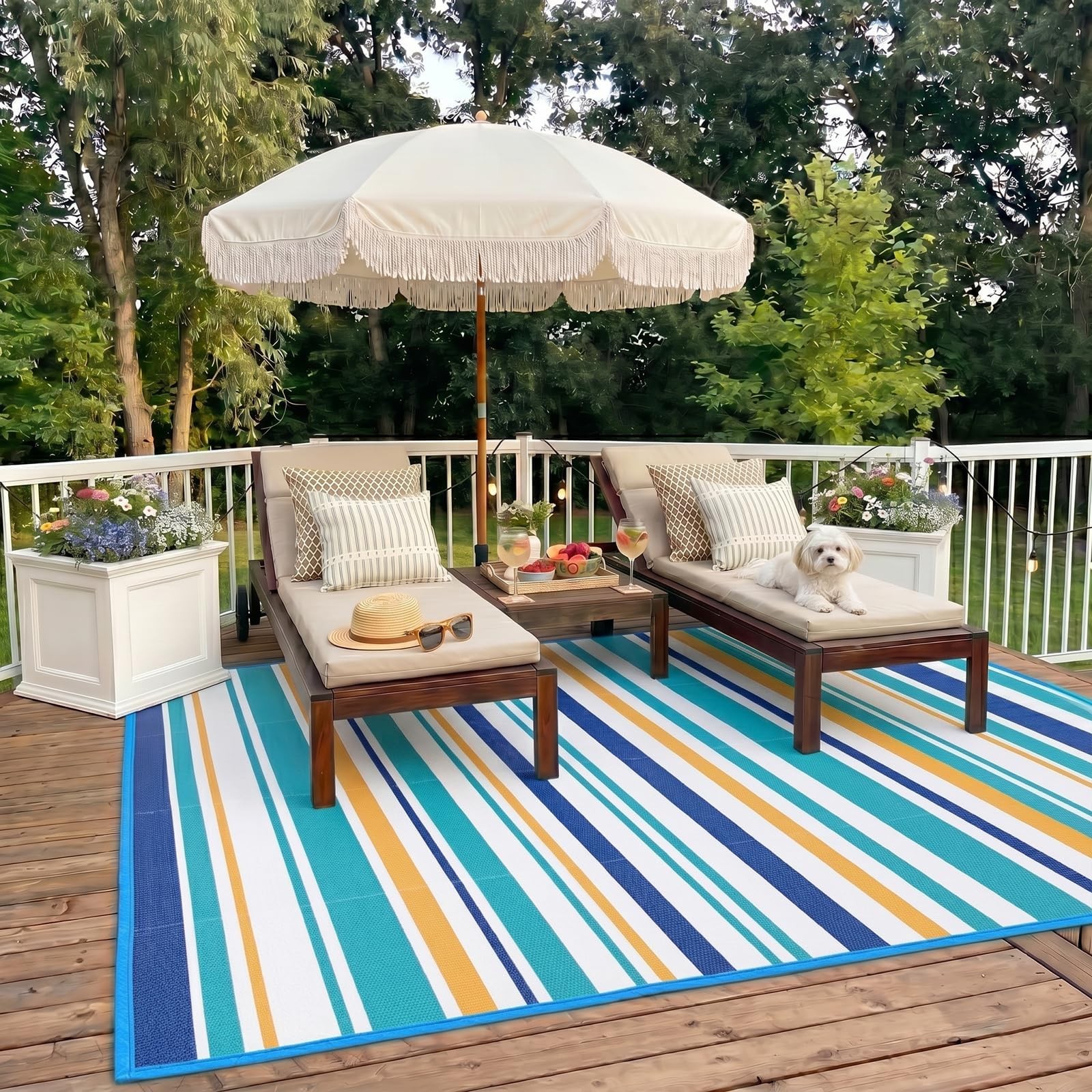 Outdoor Patio Rug Waterproof Camping – Outdoor Plastic Straw Rug Area Carpet …