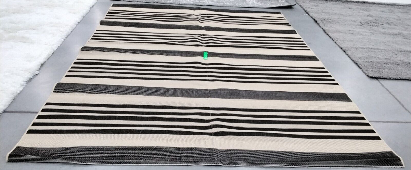 BLACK / BONE 9′ X 12′ Missing Thread Rug, Reduced Price 1172733240 CY6062-216-9