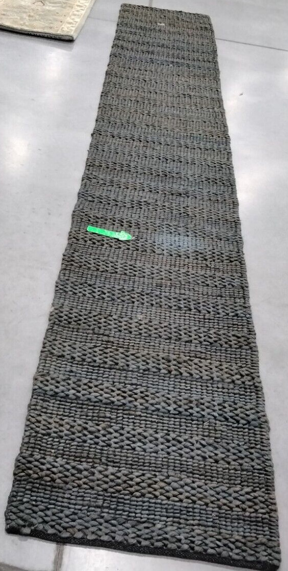CHARCOAL 2′-3″ X 14′ Stained Rug, Reduced Price 1172728893 NF212C-214
