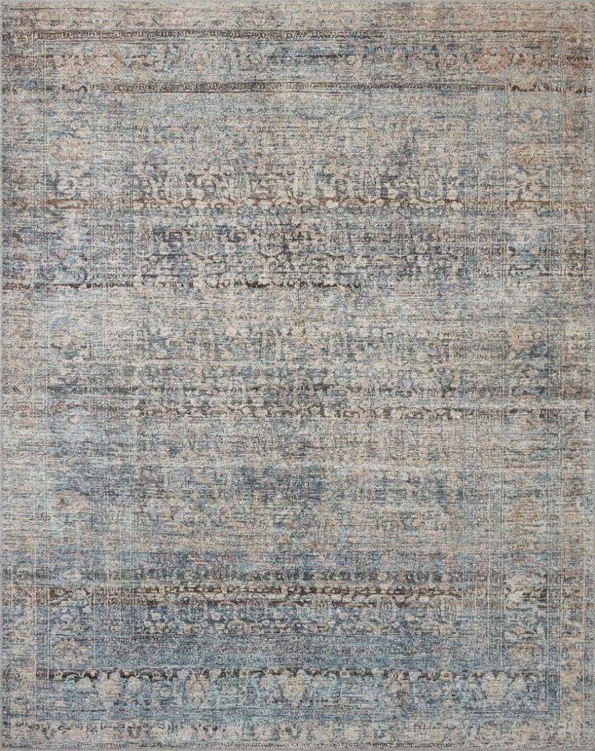 Loloi Amber Lewis Billie Denim/Blush 2′-6″ x 9′-6″ Runner Rug