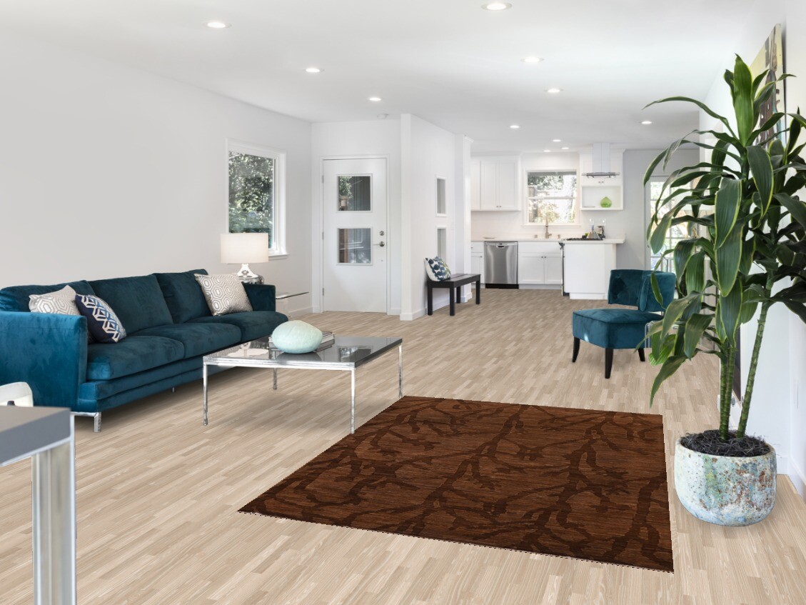 Versatile Gabbeh Kashkoli Brown Wool Modern Accent Rug Ideal for Any Room 5×6 ft