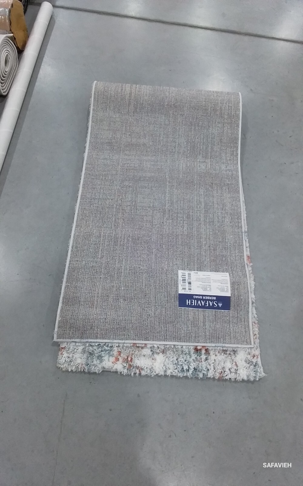 BLUE RUST / IVORY 2′-3″ X 8′ Back Stain Rug, Reduced Price 1172761115 BER569A-28