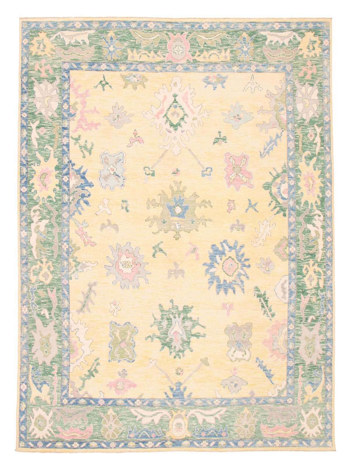 Traditional Hand-knotted Wool Oriental Carpet 9’1″ x 12’2″ Area Rug