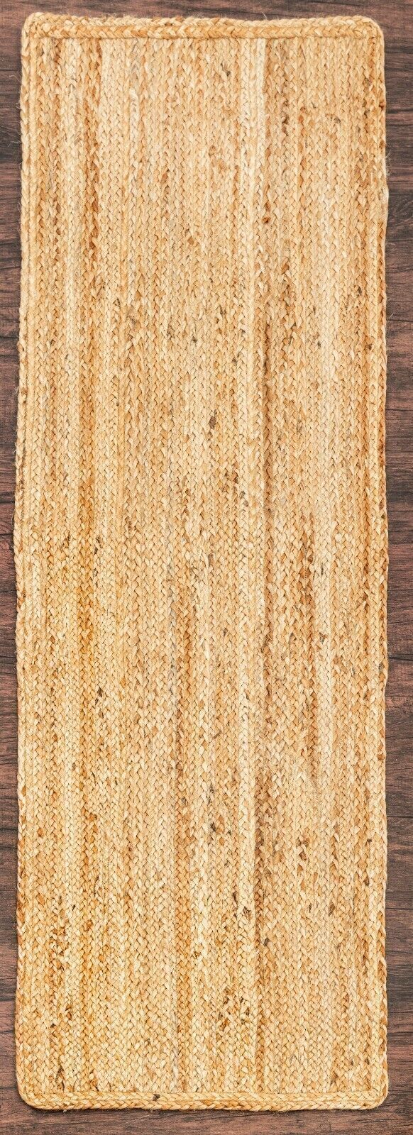 Rug Jute Natural Rectangle 100% Handmade Braided Home Decor Rustic look Modern