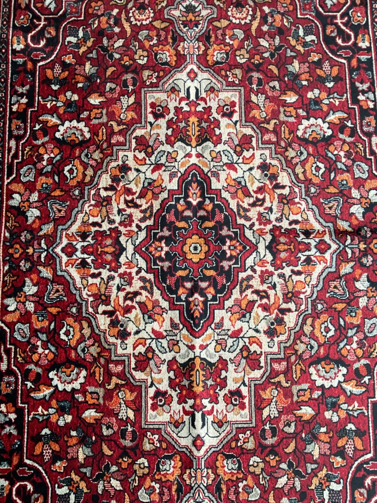Vintage Looking Digital Printed Rug, Small Turkish Rug, 2.2×4.4 Ft, Oriental Rug