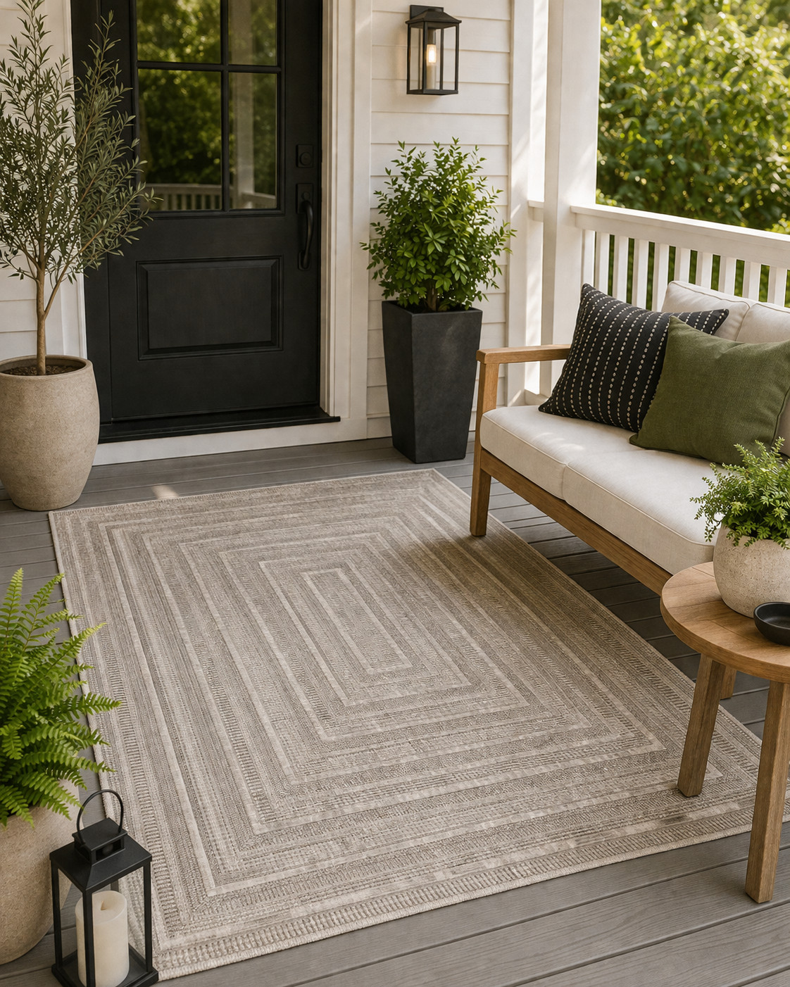 4ft3 x 5ft7″ Rug Assia Rectangle Pattern Outdoor Rug