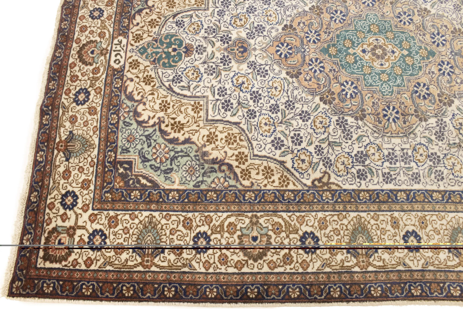 Semi-Antique Traditional Oriental Rug Muted Colors Floral Carpet 4’6X6’4 ft