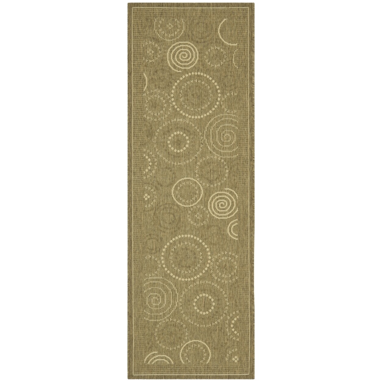SAFAVIEH Outdoor CY1906-3009 Courtyard Brown / Natural Rug