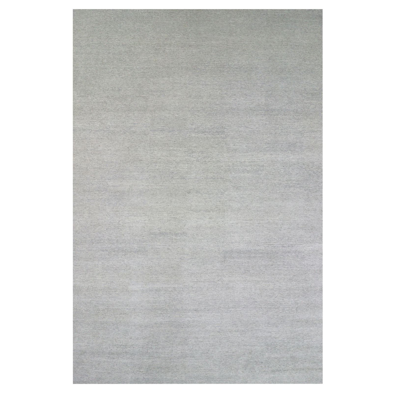 14’x18’3″ Electric Gray Hand Knotted Grass Undyed Wool Oversized Rug R79711
