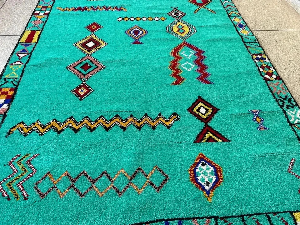 its trending Hand knotted, Beni Ourain rug, Soft wool Moroccan rug living room