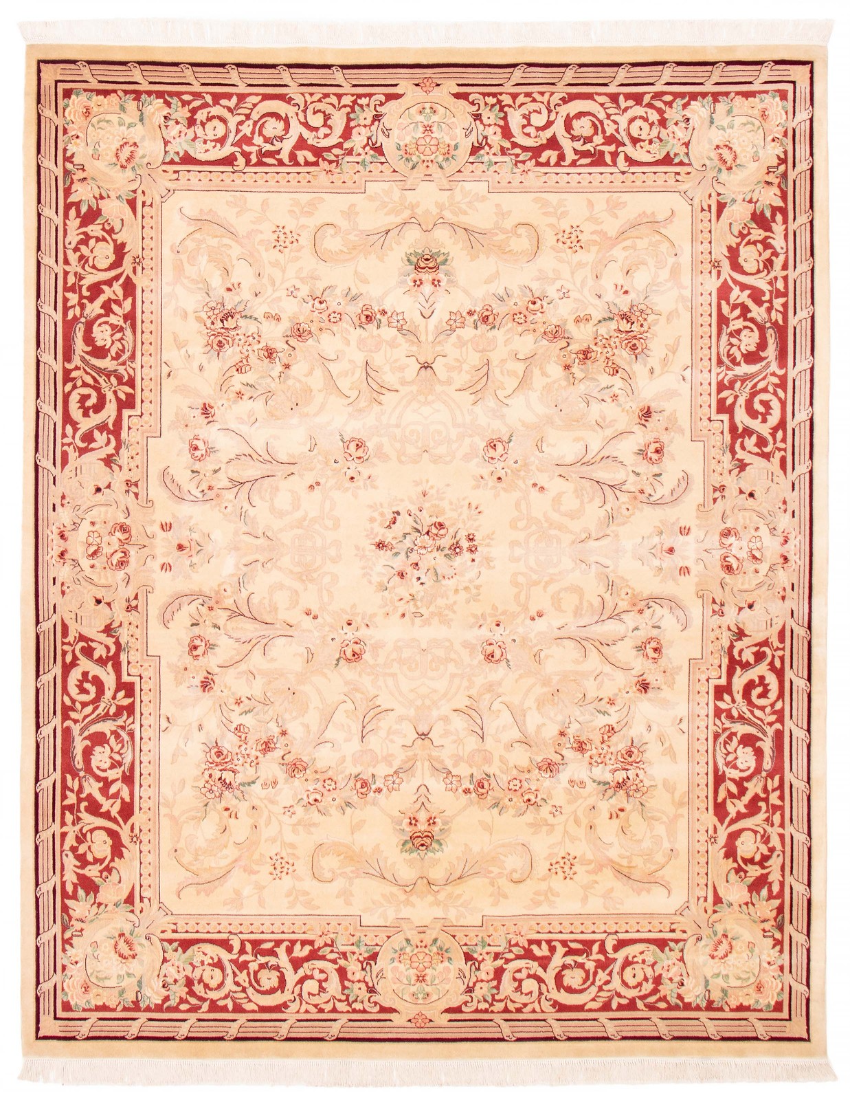 Traditional Vintage Hand-Knotted Area Rug 8’0″ x 10’1″ Oriental Wool Carpet