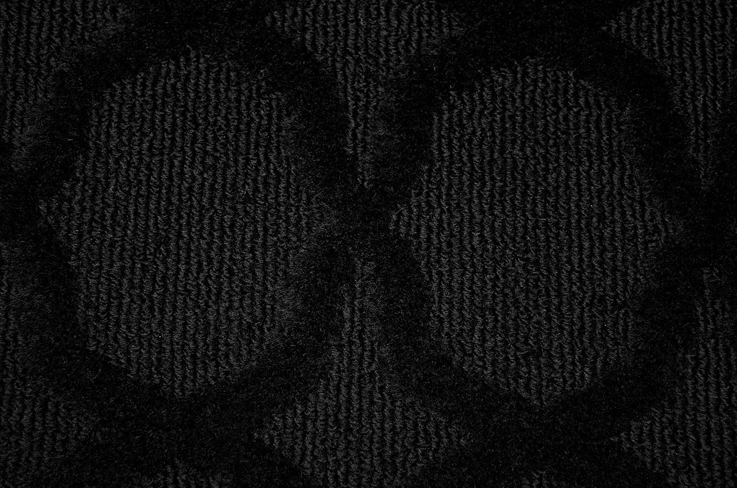 Sparta Non Slip Polypropylene 6 Ft. X 9 Ft. Black Area Rug- Ideal for Living Roo
