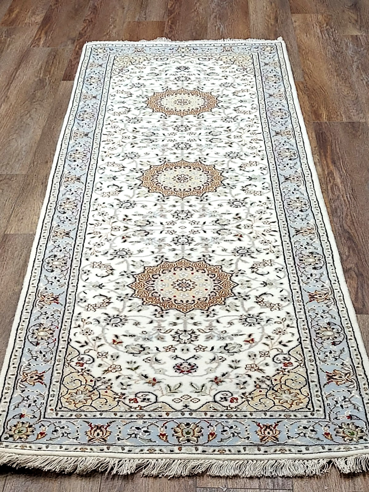 Turtkish Rug,Silk&wool Royal Design Bohemian Turkish Runner Rug,2.8×8.5