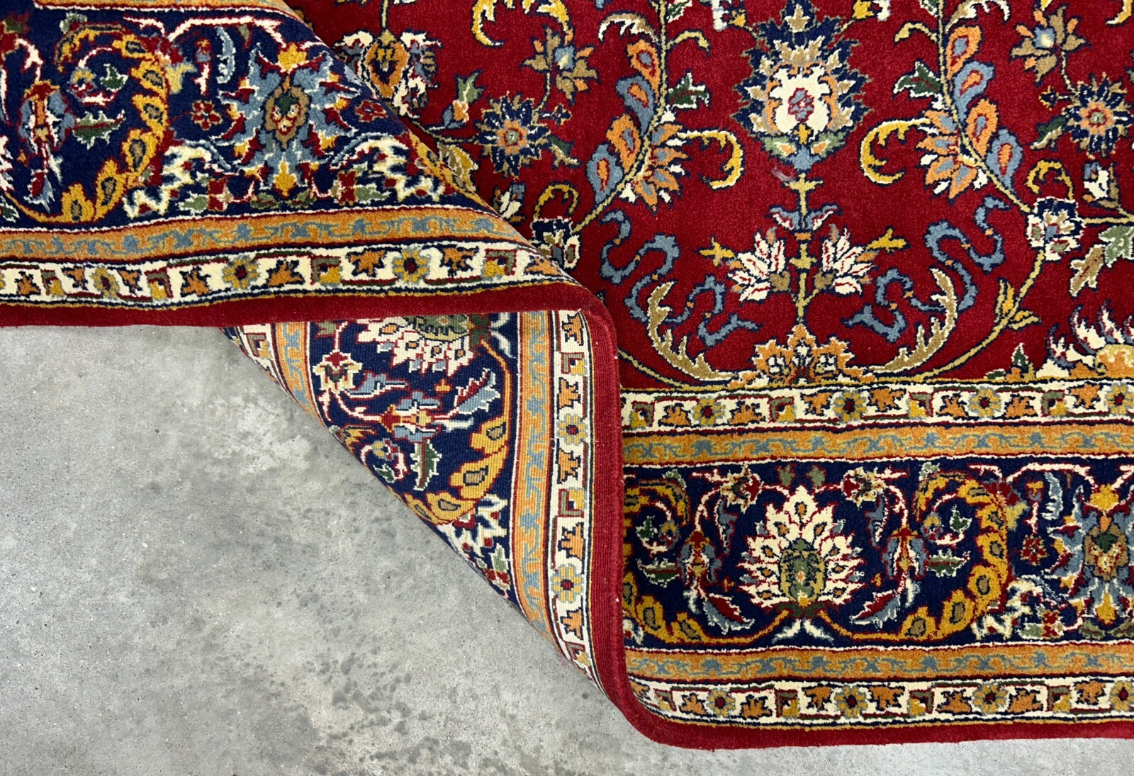 7’11″x9’7″ Hand-Knotted 100% Wool Pile Qume Rug