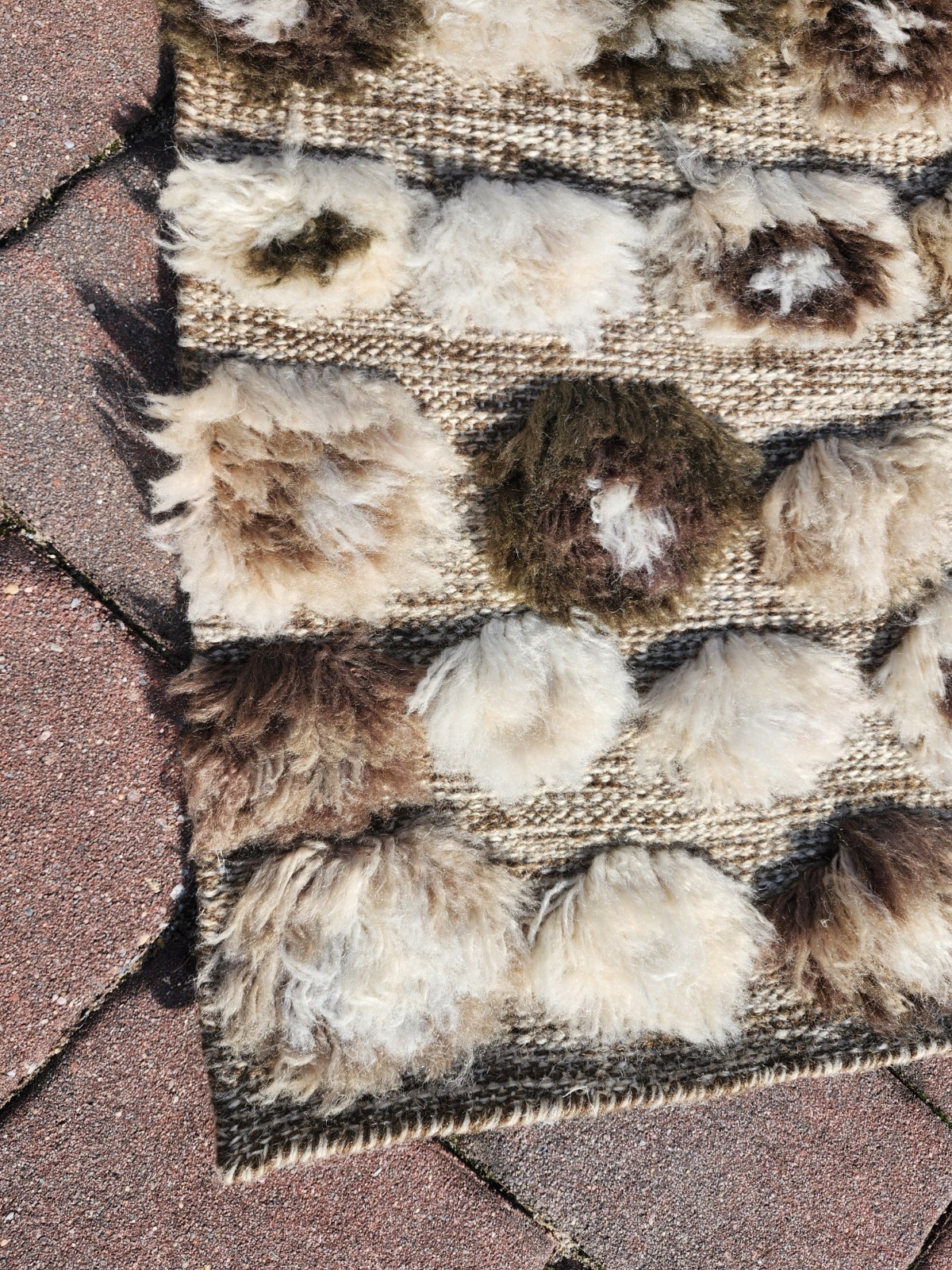 2×5 Ft Annie Selke Pine Cone Hill Wall Hanging Rug Wool Brown 2 x 5 2’X5′