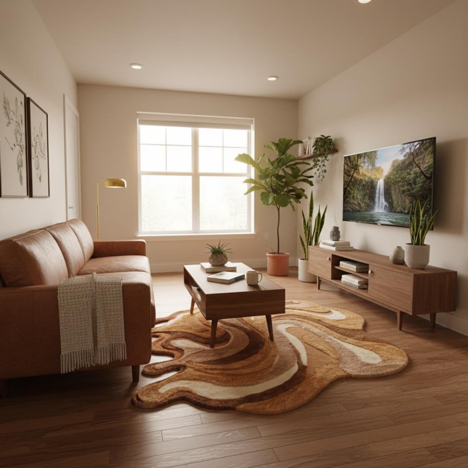 Designer Rug | Irregular Rug | Wool area Rugs | Living Room Rug | Tufted A155