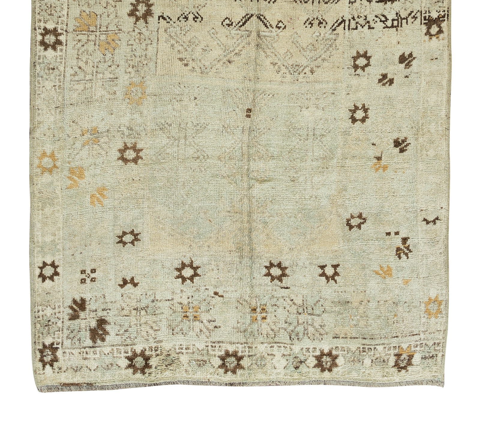 5.2×9.2 Ft Neutral Colors Handmade Rug, Antique Washed Vintage Oushak Carpet