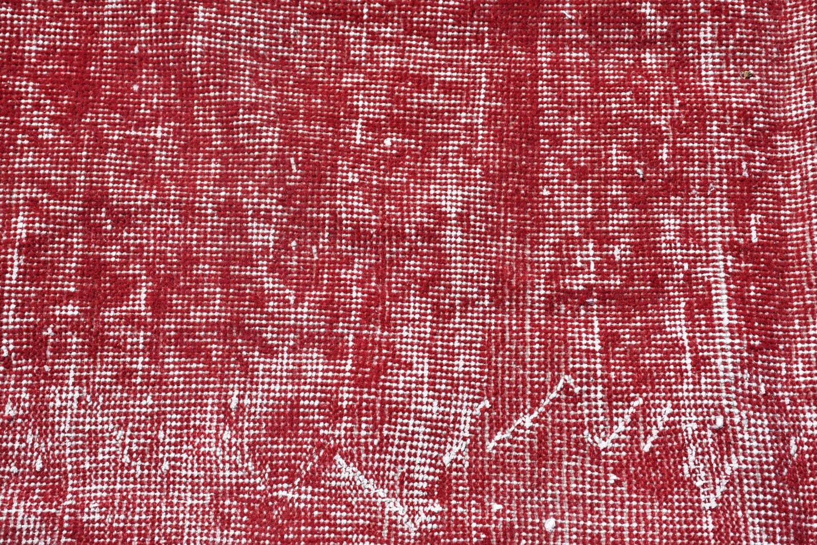 5,8×13,5 ft Rug, Turkish Vintage Rug, Red Wool Rug