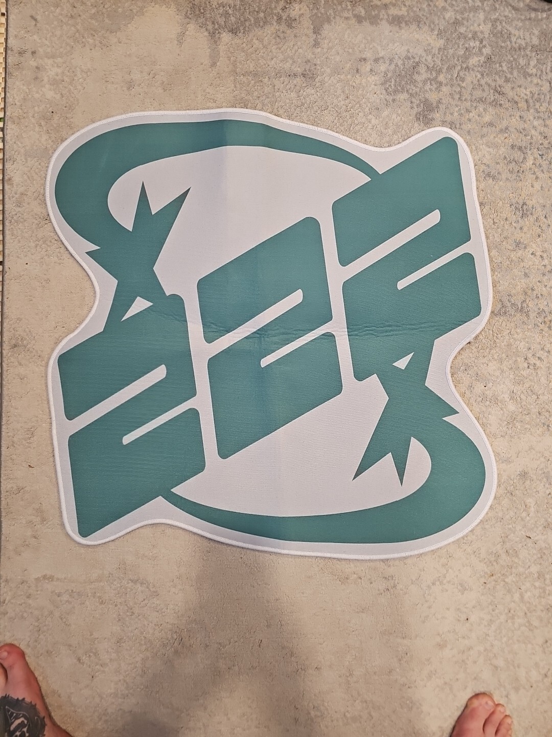 222 Rug Green Teal And White Carpet About 26×26