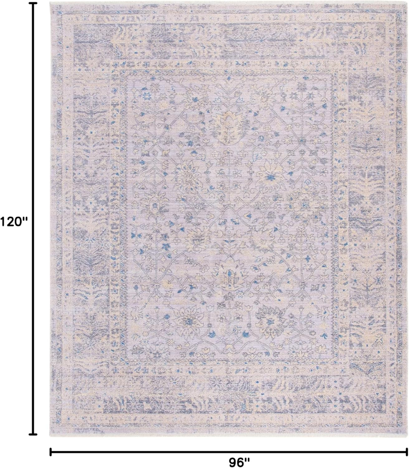 Hellenic 8×10 Area Rug – Ivory & Taupe, Traditional Design for Any Room