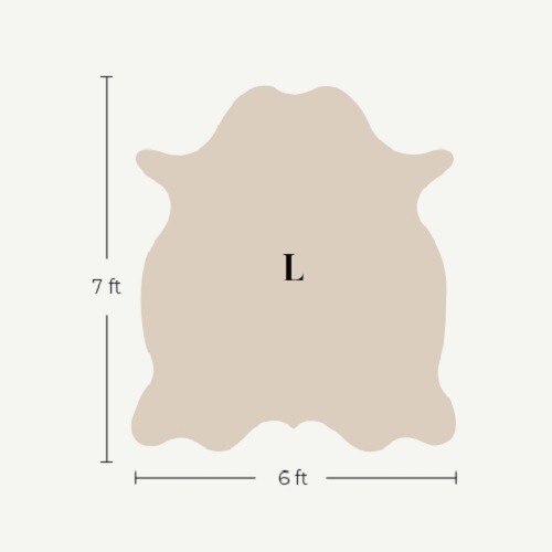 Real Cowhide Rug in Medium Tricolor | Large 6′ x 7′
