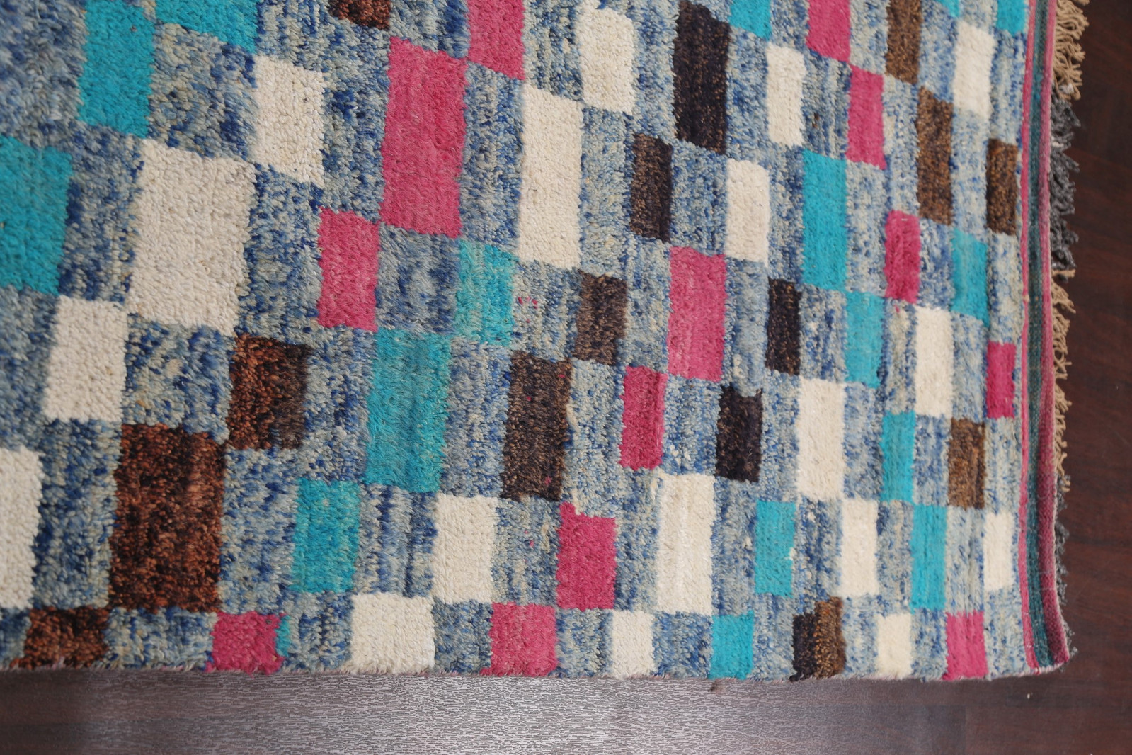 Multicolor Checkered Moroccan Large Rug 10×15 Ft Oriental Living Room Area Rug