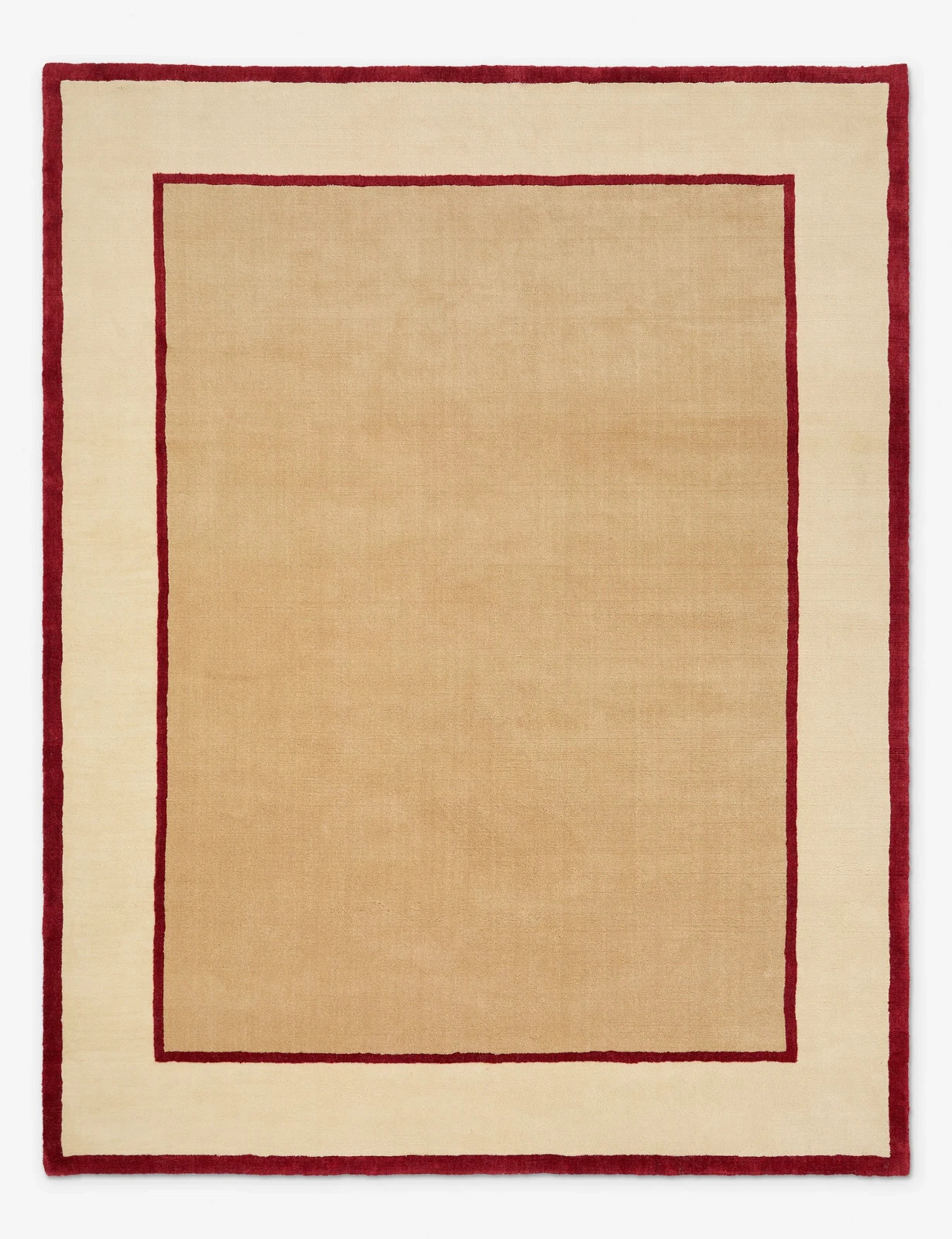 Deller Hand-Loomed Wool Rug-Garnet