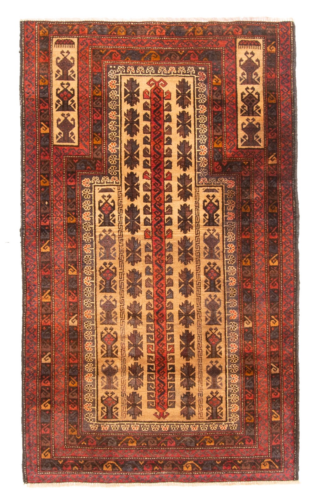 Traditional Vintage Hand-Knotted Area Rug 2’10” x 4’10” Oriental Wool Carpet