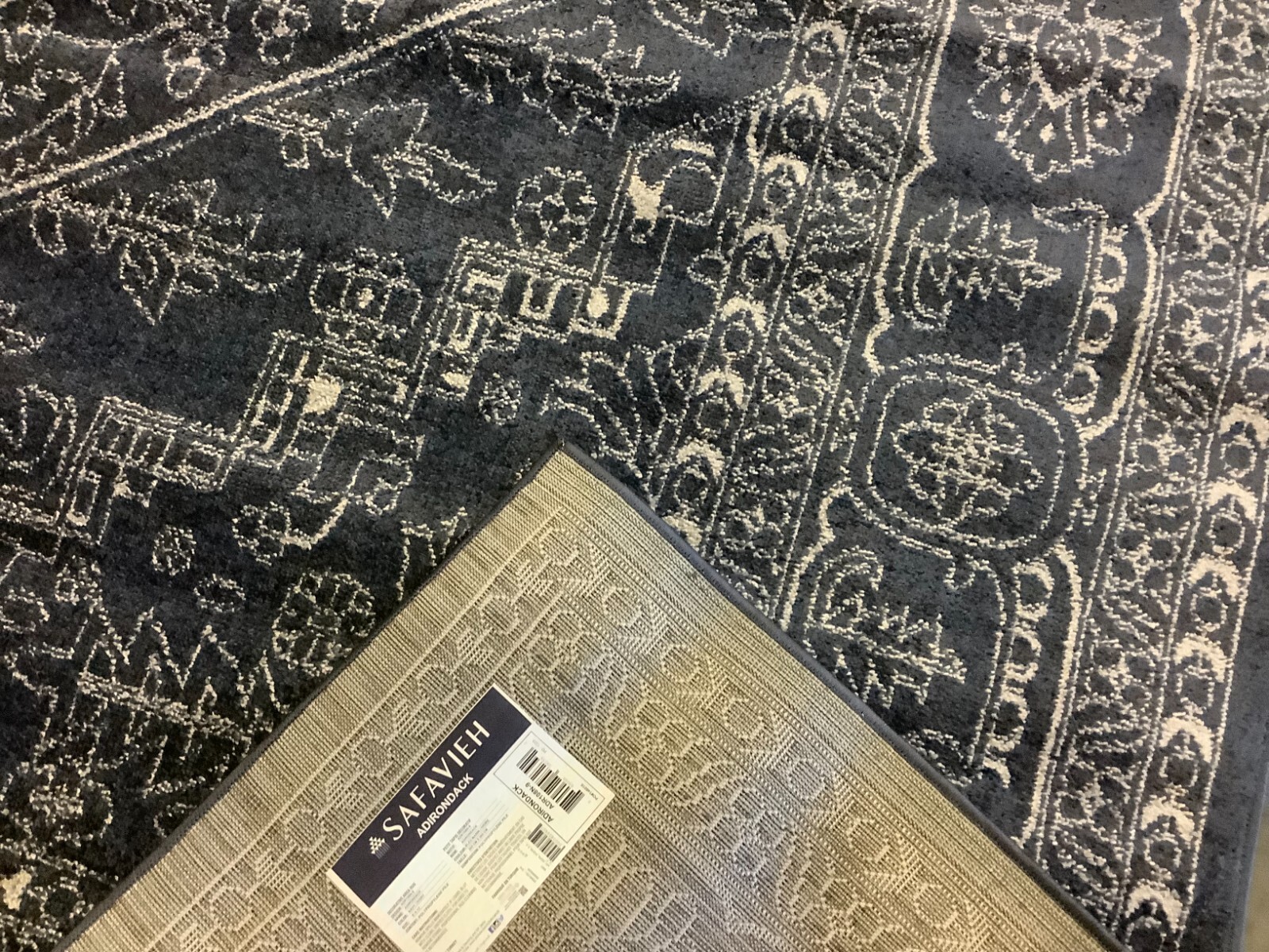NAVY / IVORY 9′-0″ x 12′-0″ Flaw in Rug, Reduced Price 1172676835 ADR108N-9