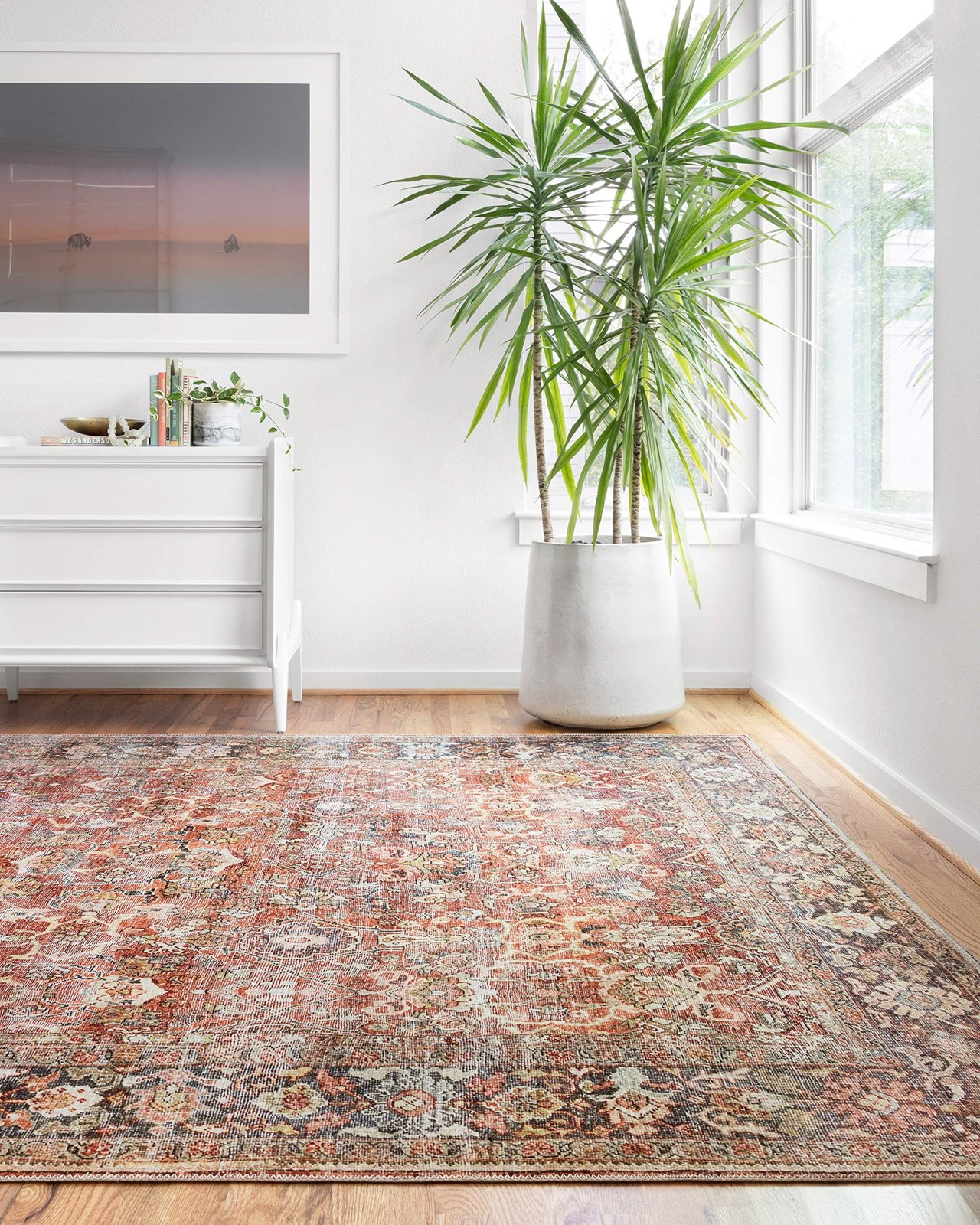 Loloi Layla Collection Lay-02 Spice/Marine 2-3 X 3-9 .13 Thick Accent Rug Soft