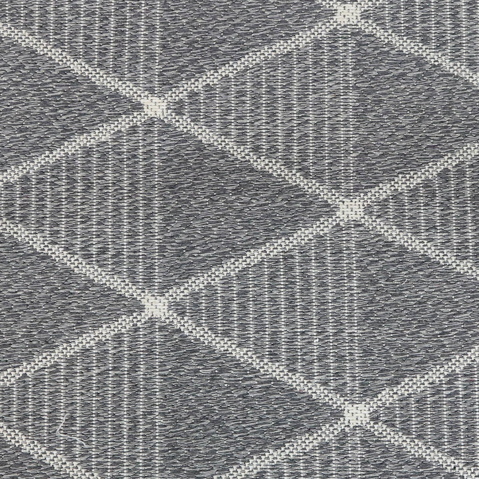 Lattice Perfection Indoor Area Rug – Charcoal – 8 ft x 10 ft by Sunnydaze