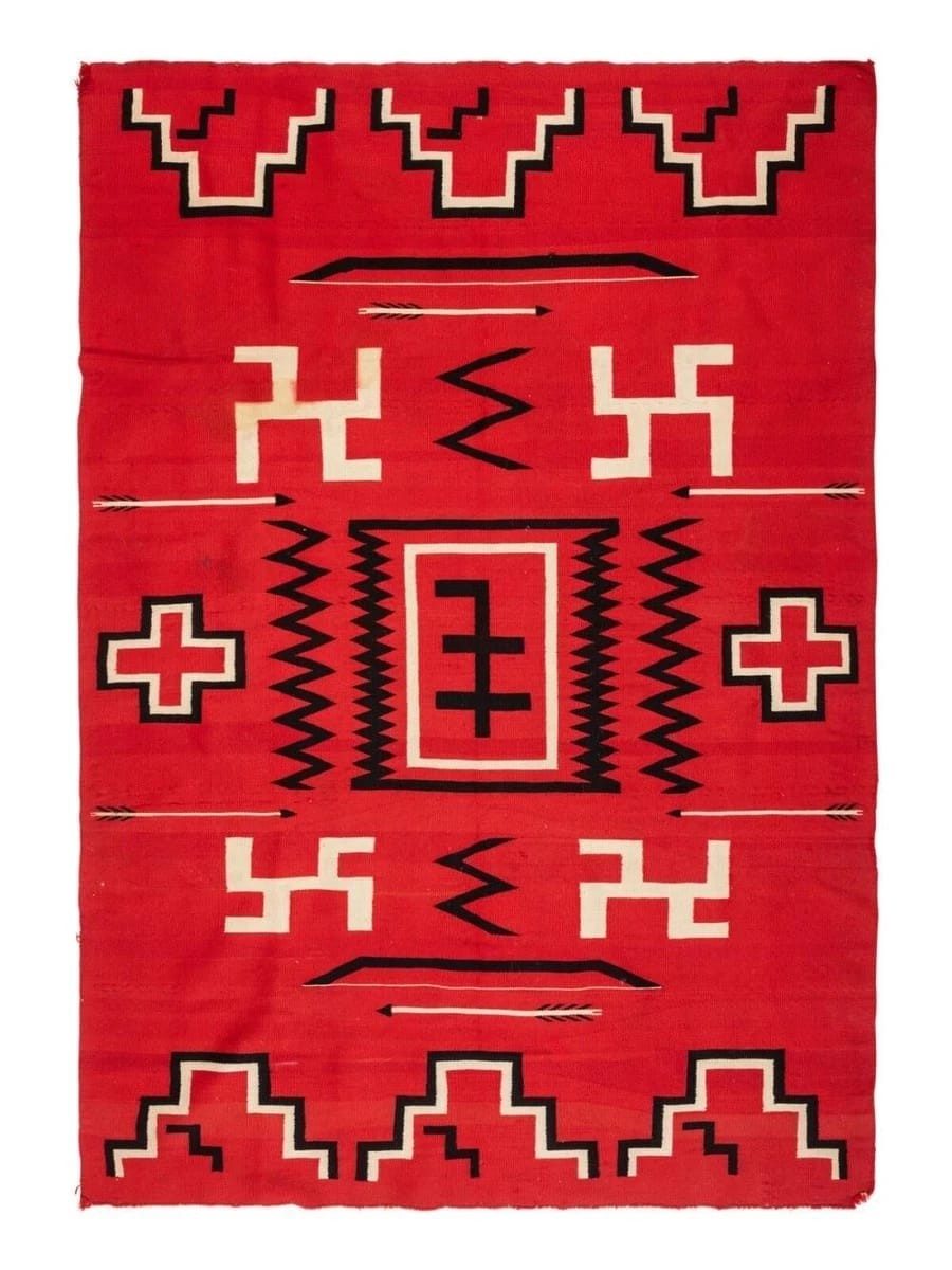 Hand Woven Navajo Wool Rug Turkish Kilim Dhurrie Afghan Southwest Large Area Rug