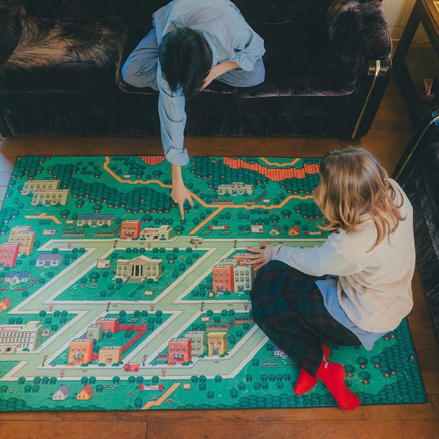 MOTHER2 Rug Mat Onett Map Hobonichi Japan Limited Edition Size: 190 × 130 NEW